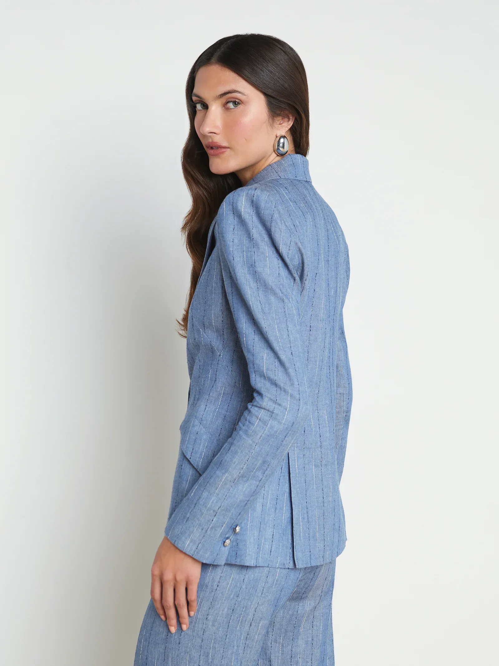 1377GVWsbpp L'AGENCEChamberlain Linen-Blend Blazer