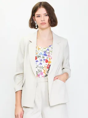 Annabelle Shirred Sleeve Blazer