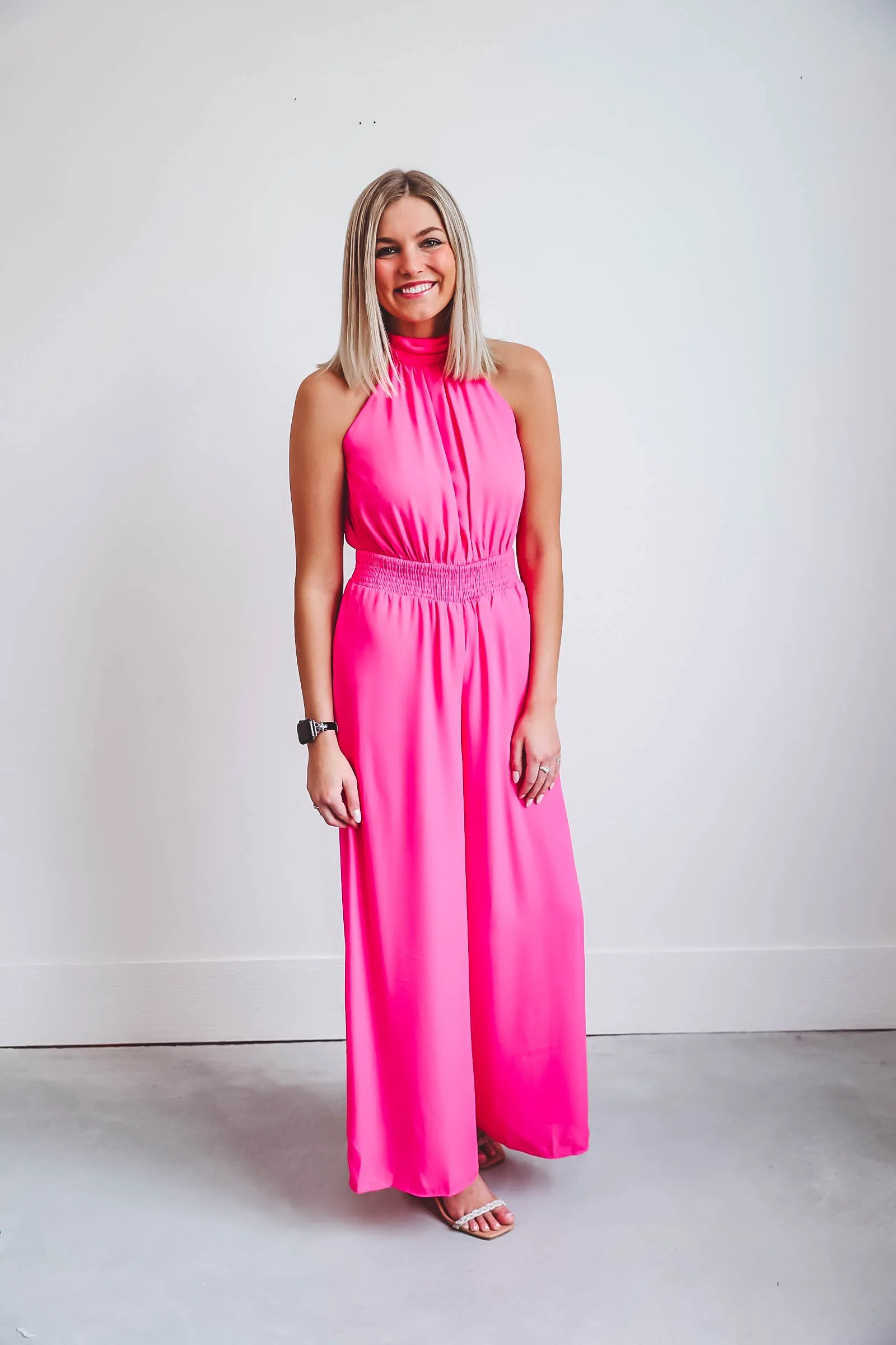 Aria Jumpsuit-Pink