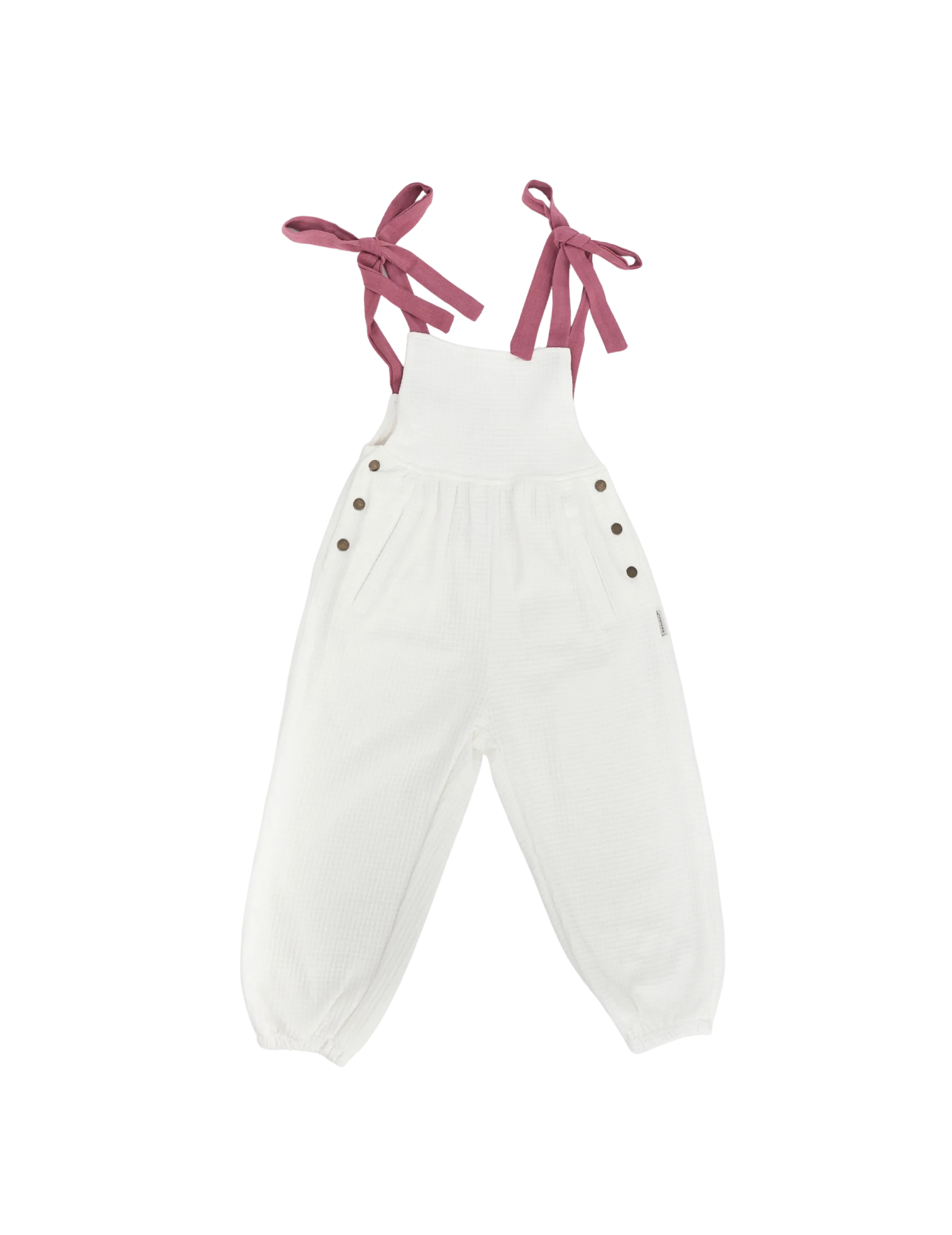 Aura Waffle Overall - White