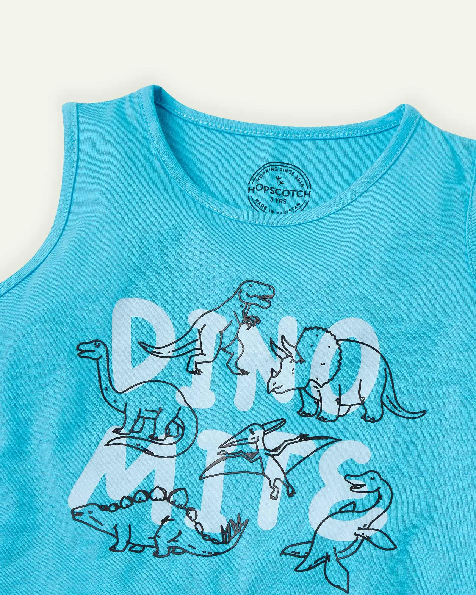 Blue Dinosaur Tank Top