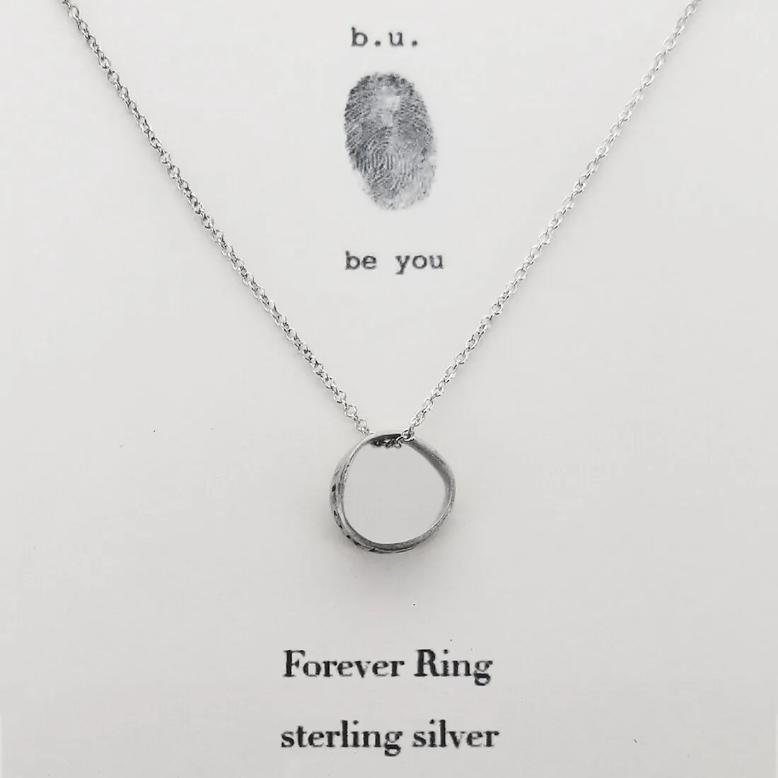 b.u. Forever Ring Necklace