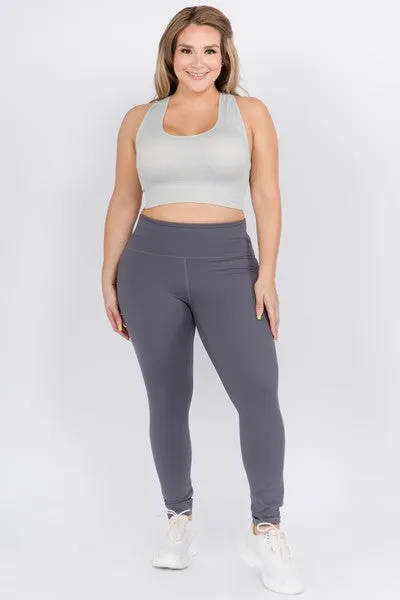 CHARCOAL LONG ACTIVE LEGGINGS