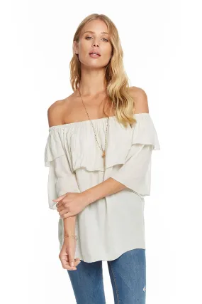 Chaser Heirloom Gauze Off The Shoulder Boho Top