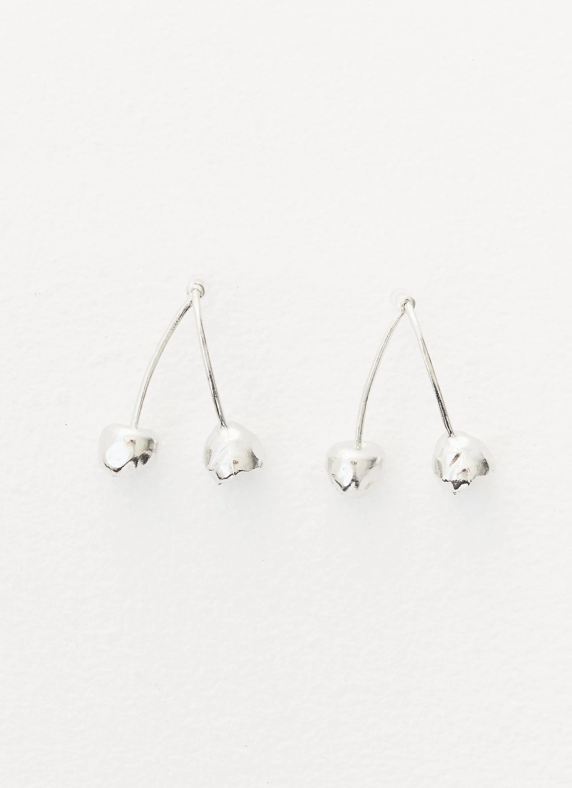 Cherry Forever Earrings - Silver