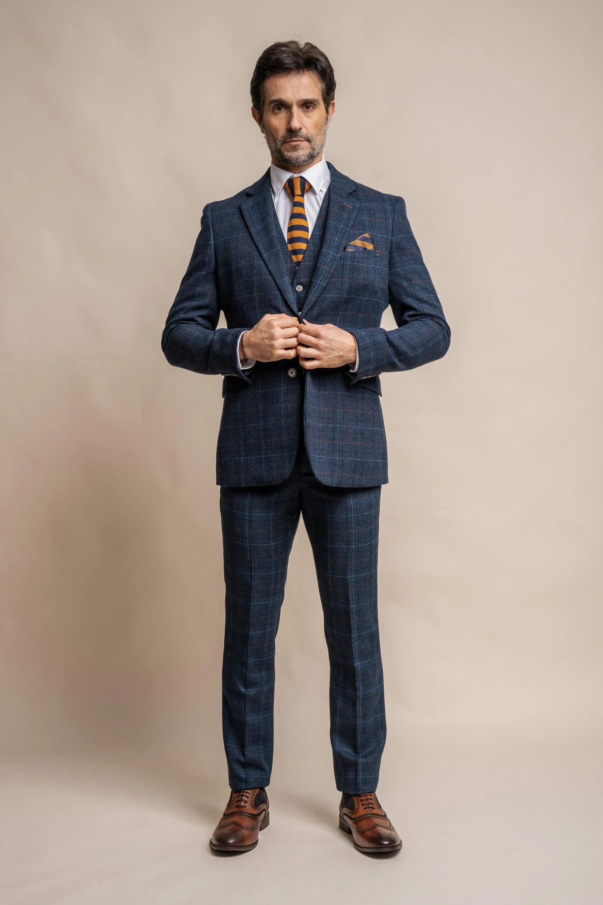 Cody Blue Three Piece Suit