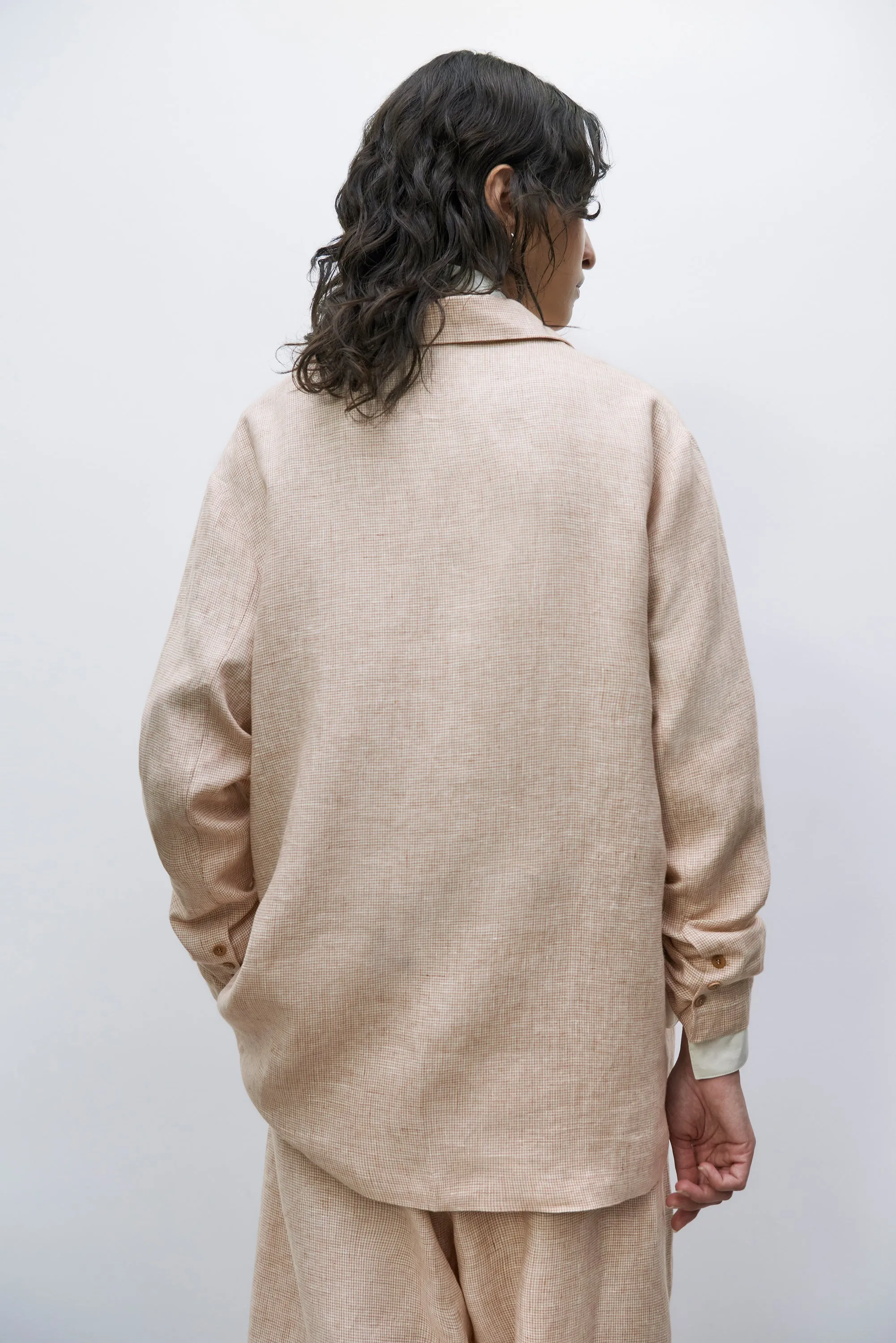 Cordera - Melange Oversized Linen Blazer all