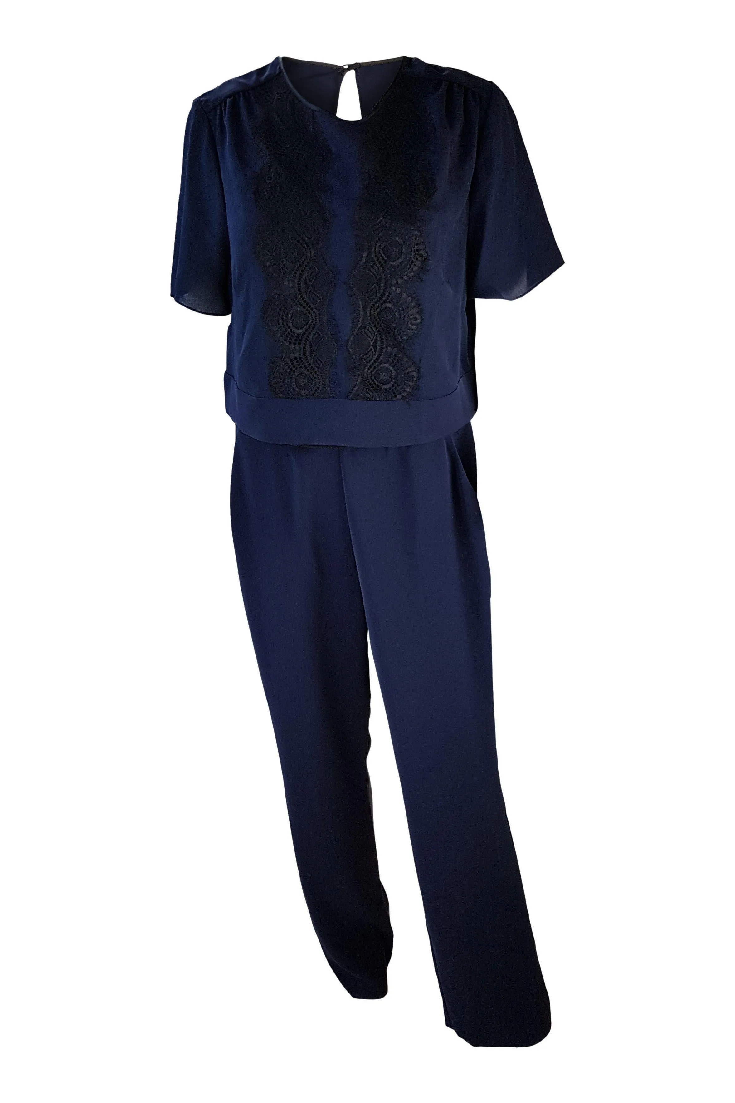 DAMSEL IN A DRESS Dark Blue Jumpsuit Outfit (UK 12)