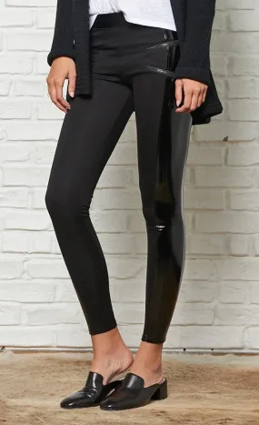 David Lerner Starburst Zip Combo Vinyl Leggings