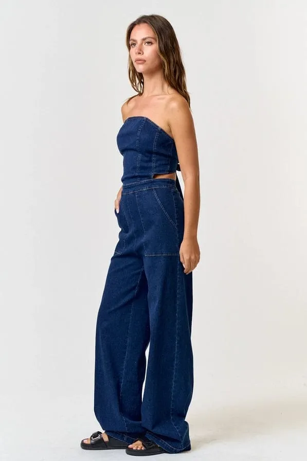 Denim Night Woman's Jumpsuit