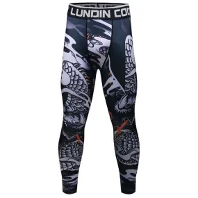 Dragon 'Silver Dragon' Compression Leggings Spats