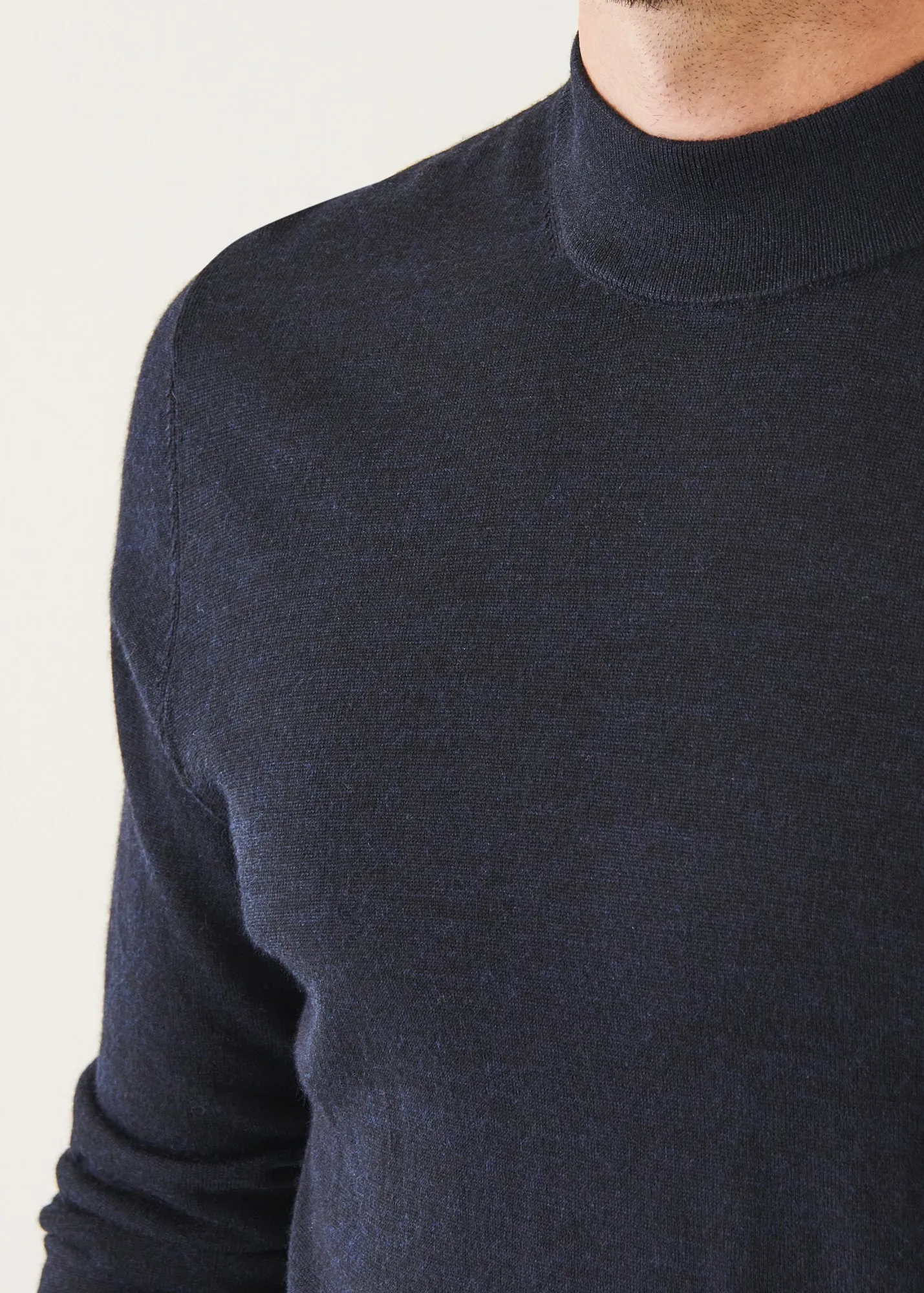 EXTRA-FINE MERINO MOCK NECK