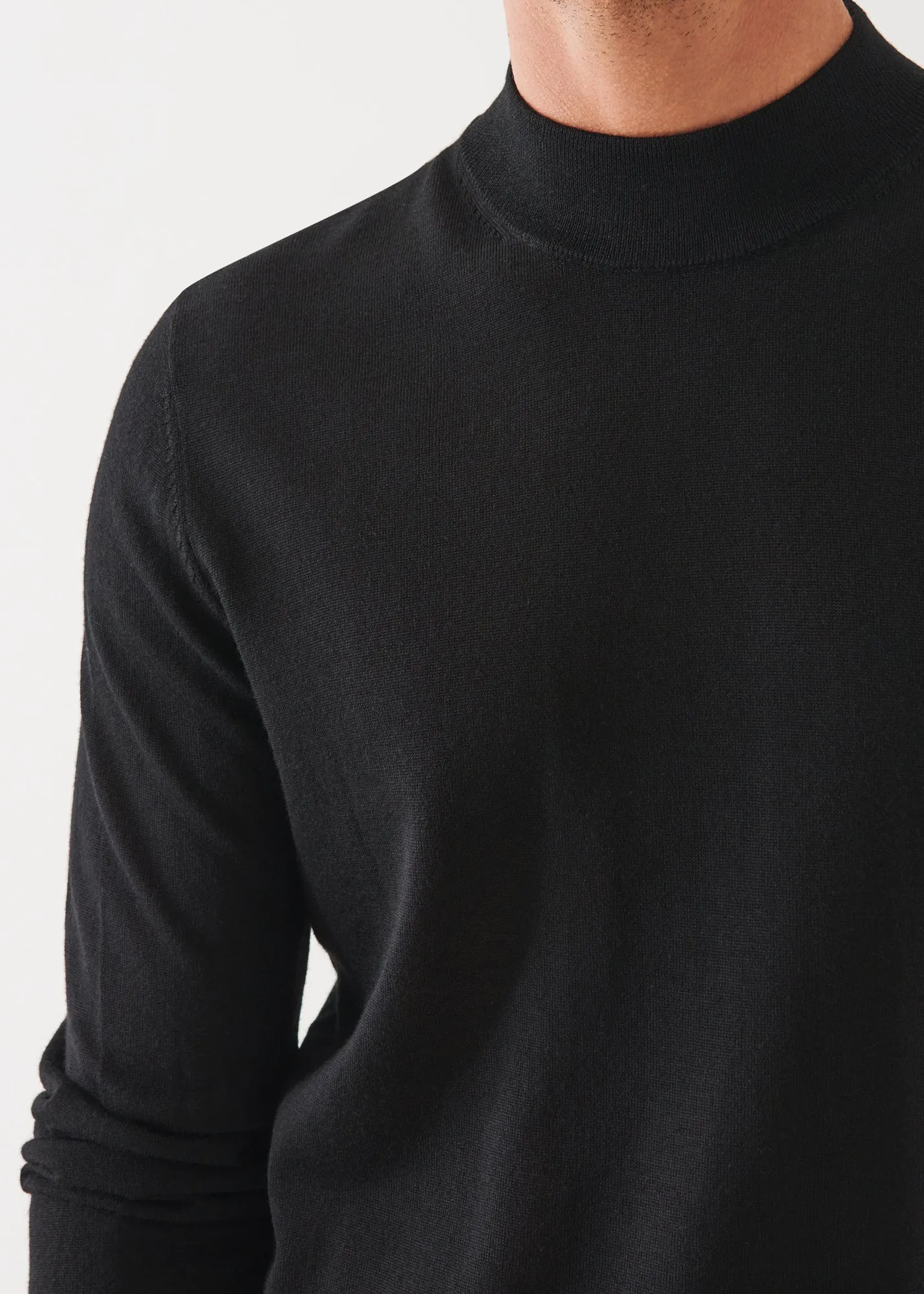 EXTRA-FINE MERINO MOCK NECK