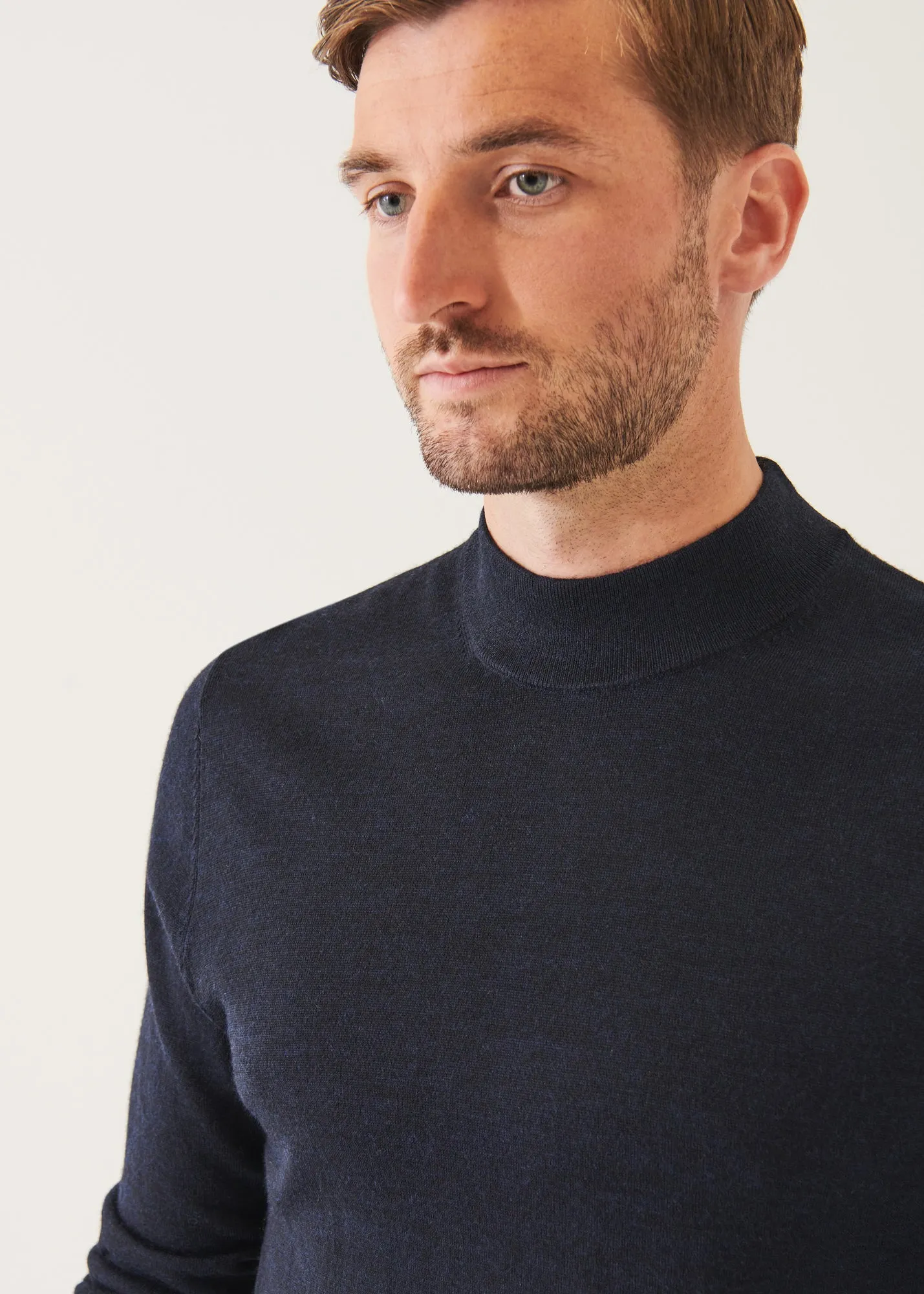 EXTRA-FINE MERINO MOCK NECK