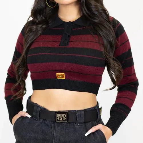 FB COUNTY Long Sleeve Charlie Brown Crop Top