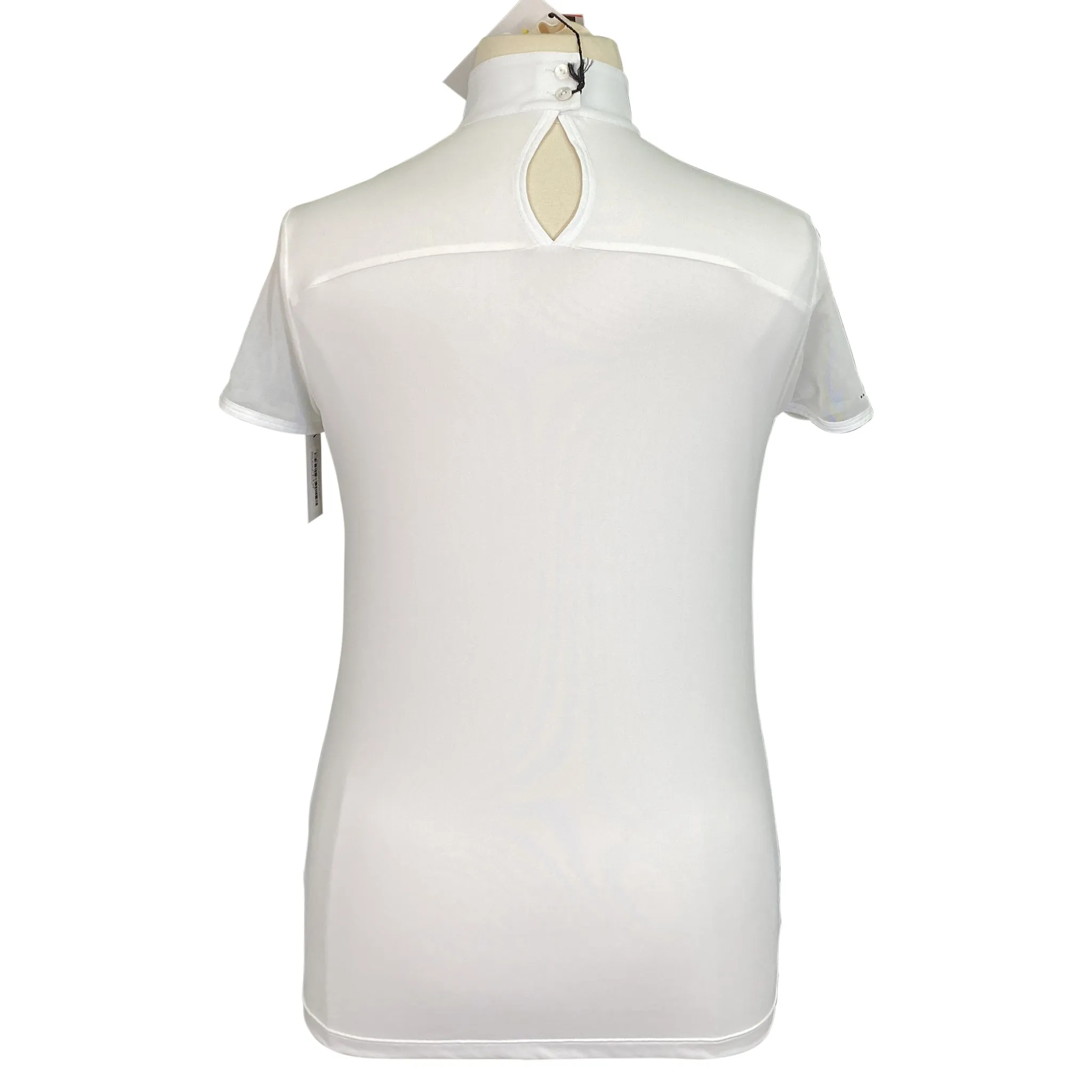 For Horses 'Elvida' Mesh Show Shirt in White - Women's XL