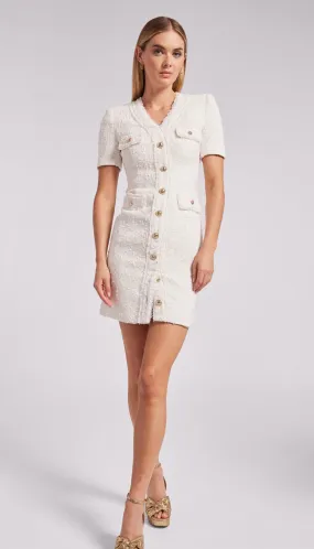 Generation Love - Anne Tweed Dress - White