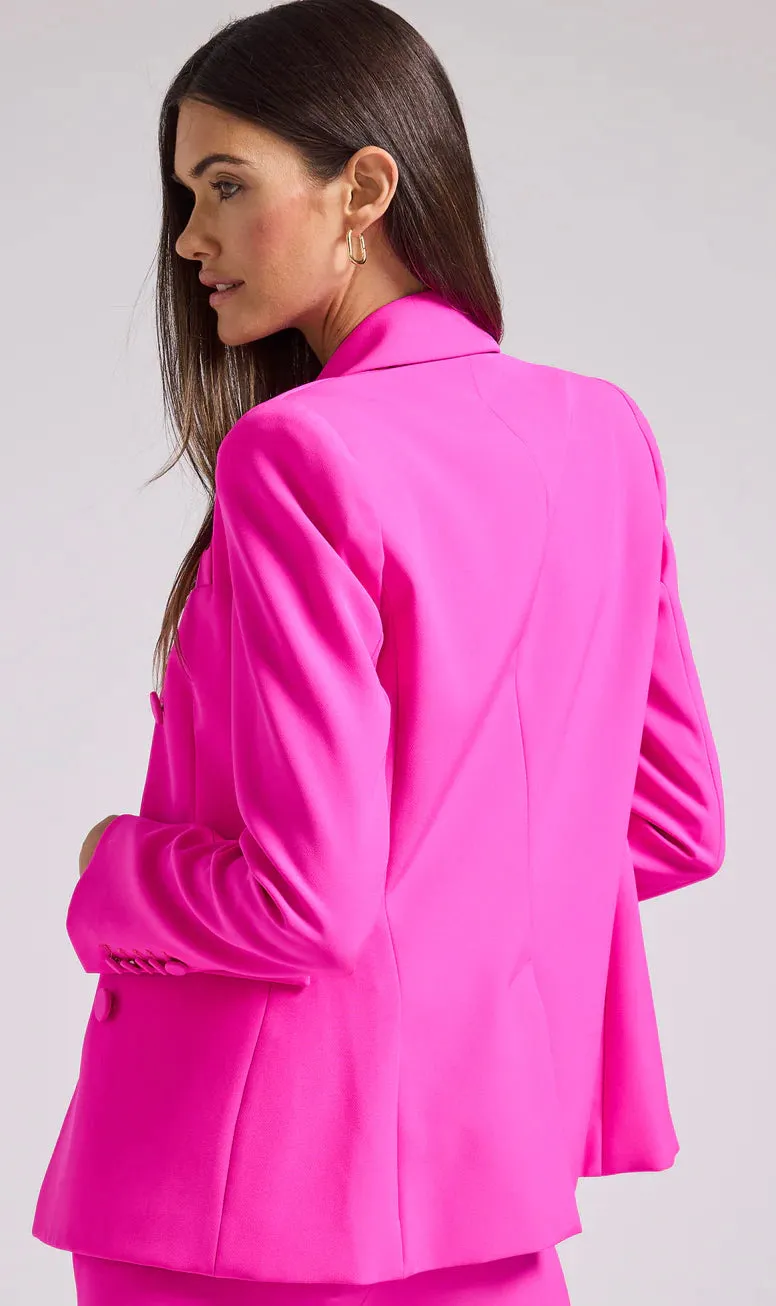 Generation Love - Arielle Crepe Blazer - Magenta