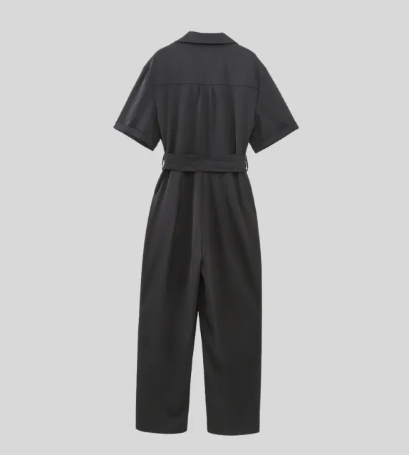 Isabella Zipped Tie Strap Jumpsuit