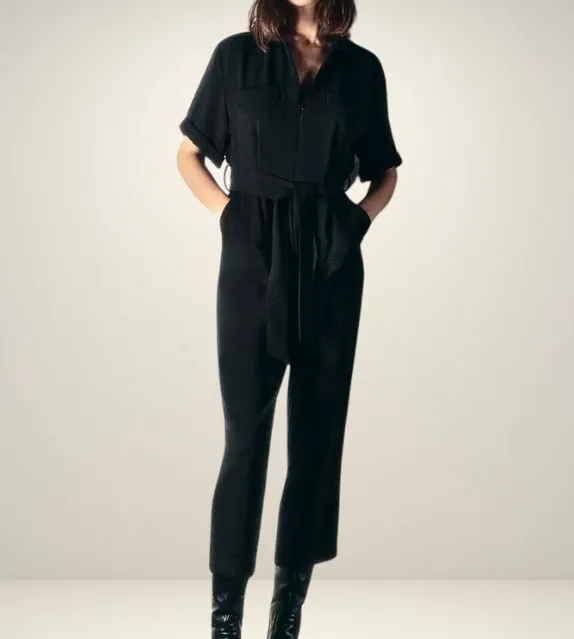 Isabella Zipped Tie Strap Jumpsuit