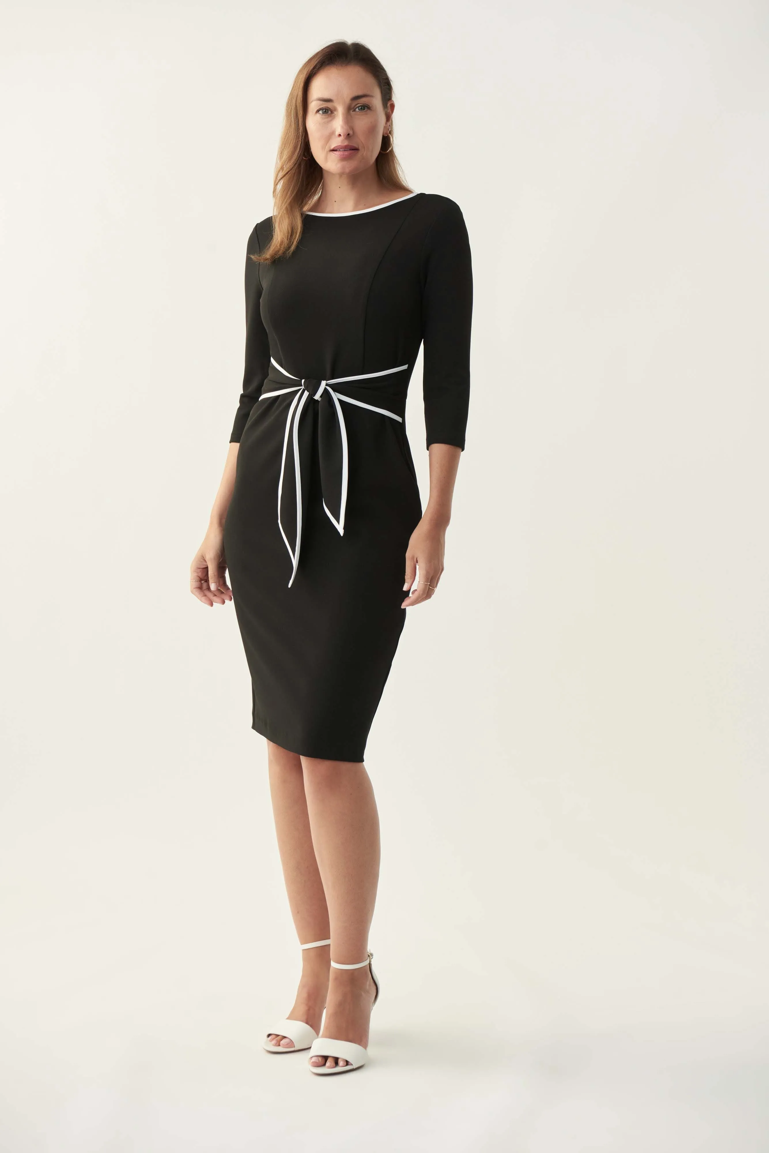 Joseph Ribkoff Contrast Trim Dress - 221210