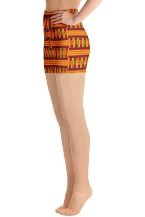 Kente Yoga Shorts