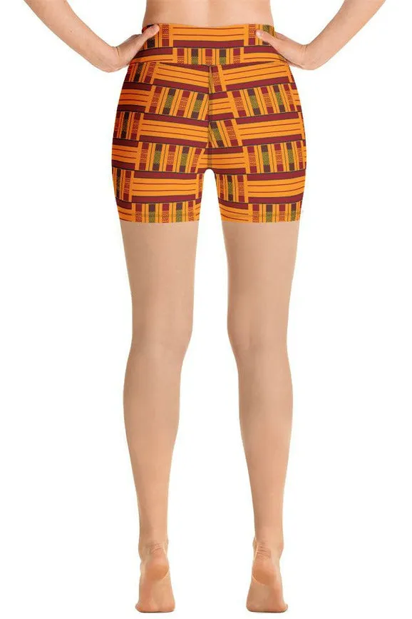 Kente Yoga Shorts