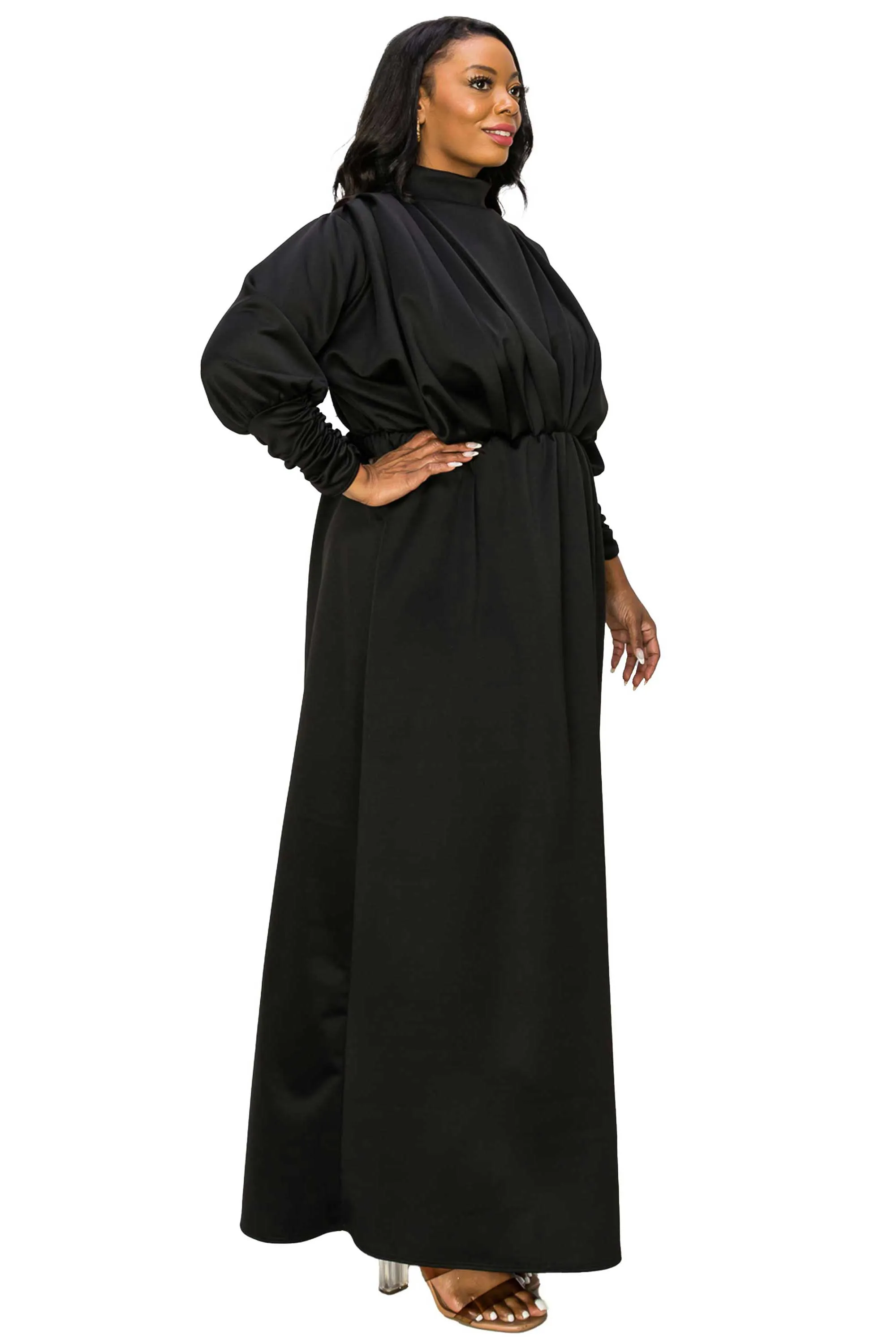 Laufey Pleated Bodice Maxi Dress