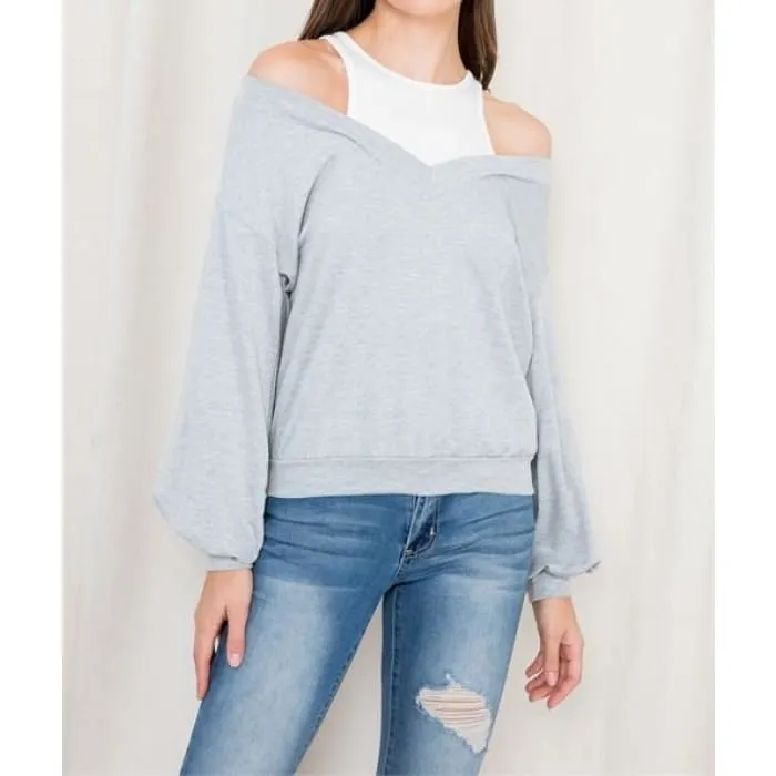 Layer Look Sweatshirt