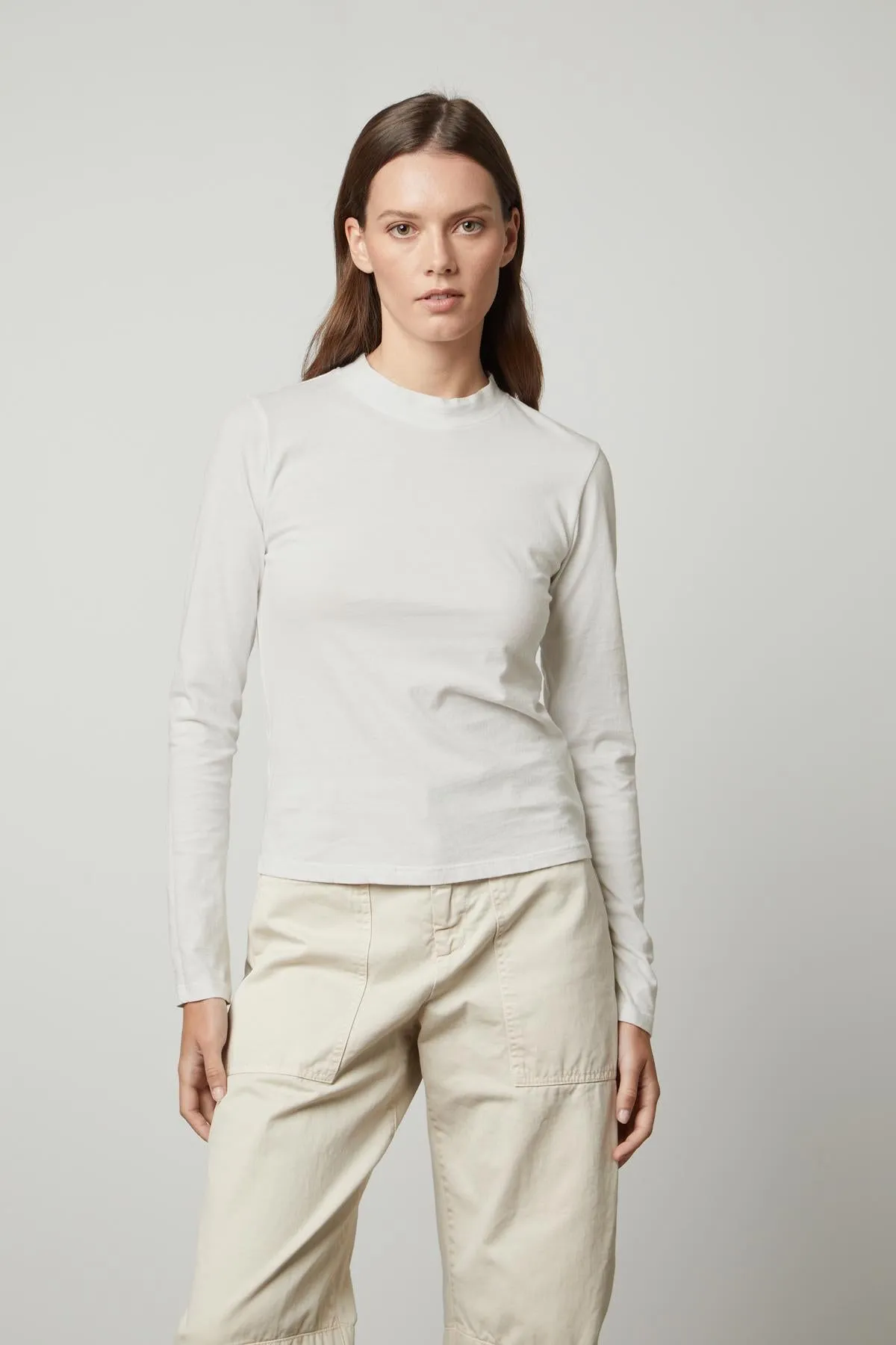 LINNY MOCK NECK TEE