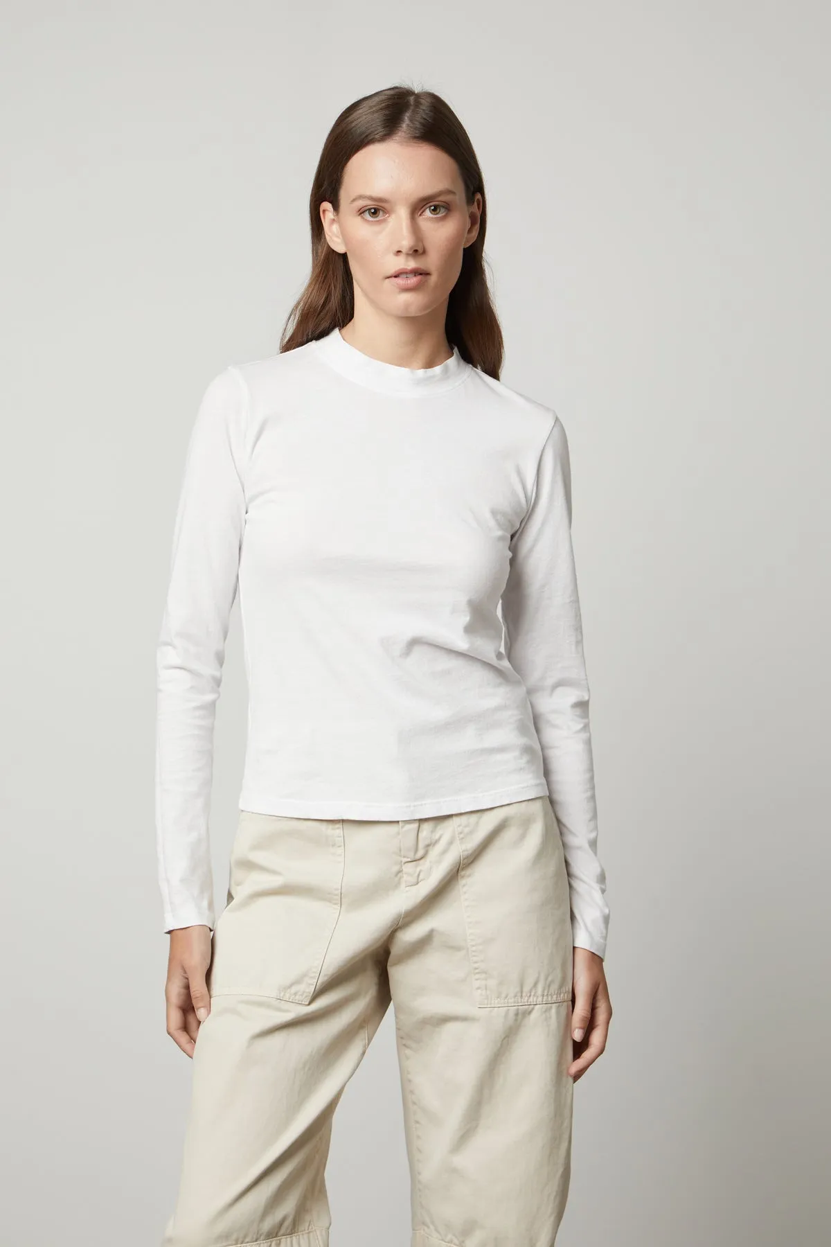 LINNY MOCK NECK TEE