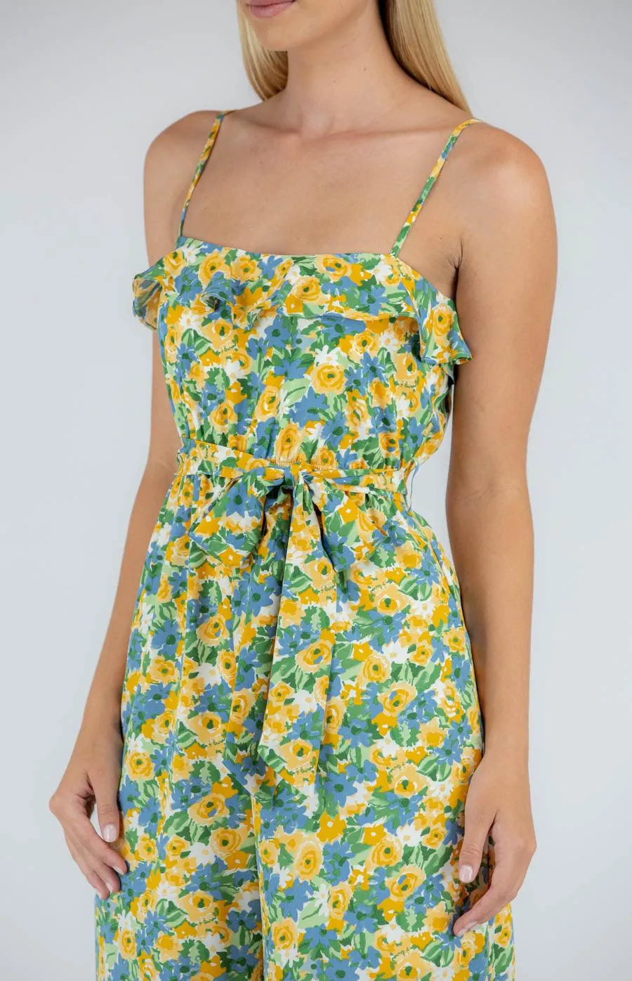 Lorita Jumpsuit - Lemon floral