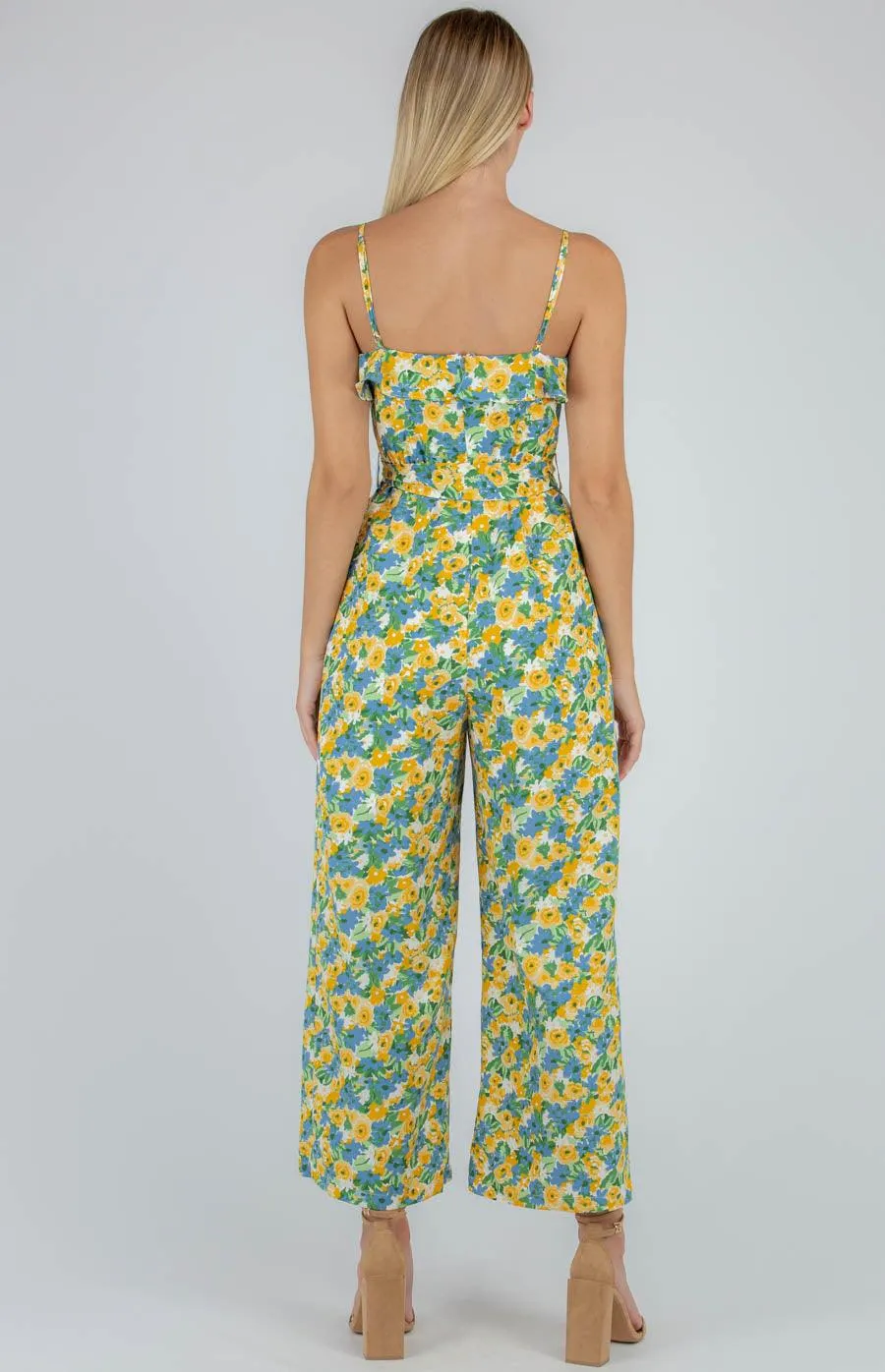 Lorita Jumpsuit - Lemon floral