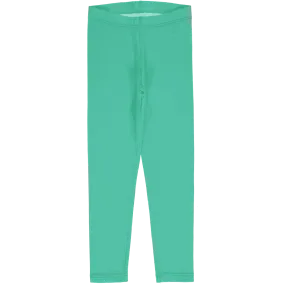 Maxomorra Green Organic Cotton Solid Leggings