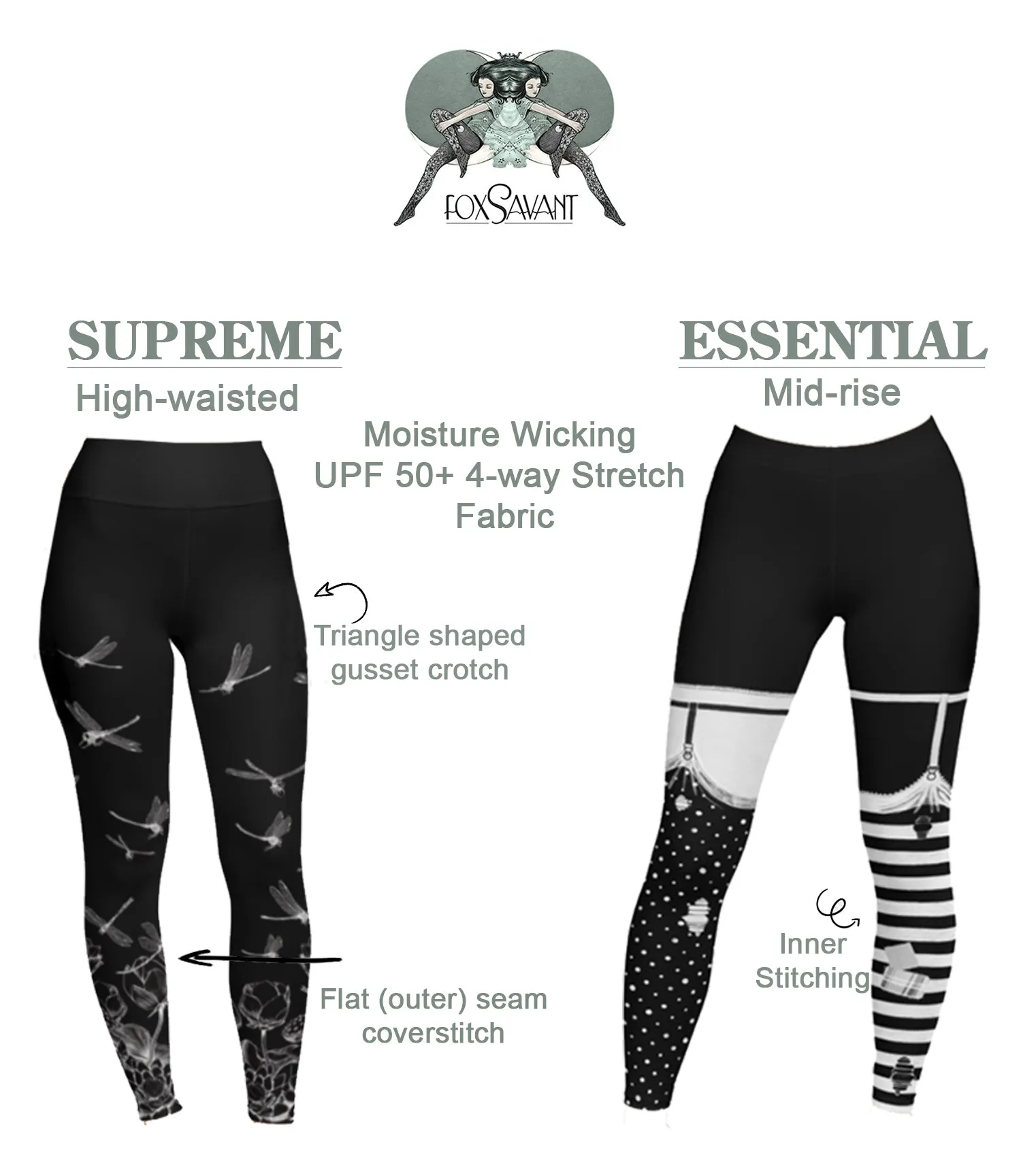 Mint Burlesque Leggings by fox savant