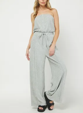 Nelly Sleeveless Terry Jumpsuit