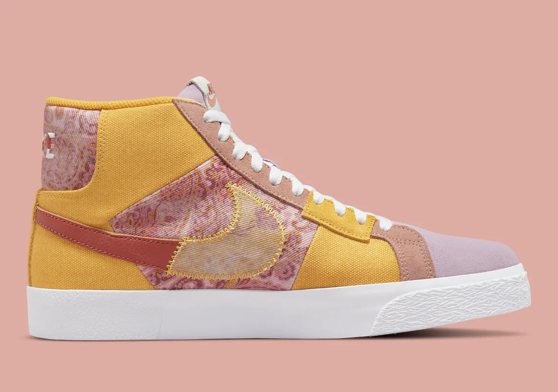 Nike SB Zoom Blazer Mid Premium Floral Paisley Sanded Gold