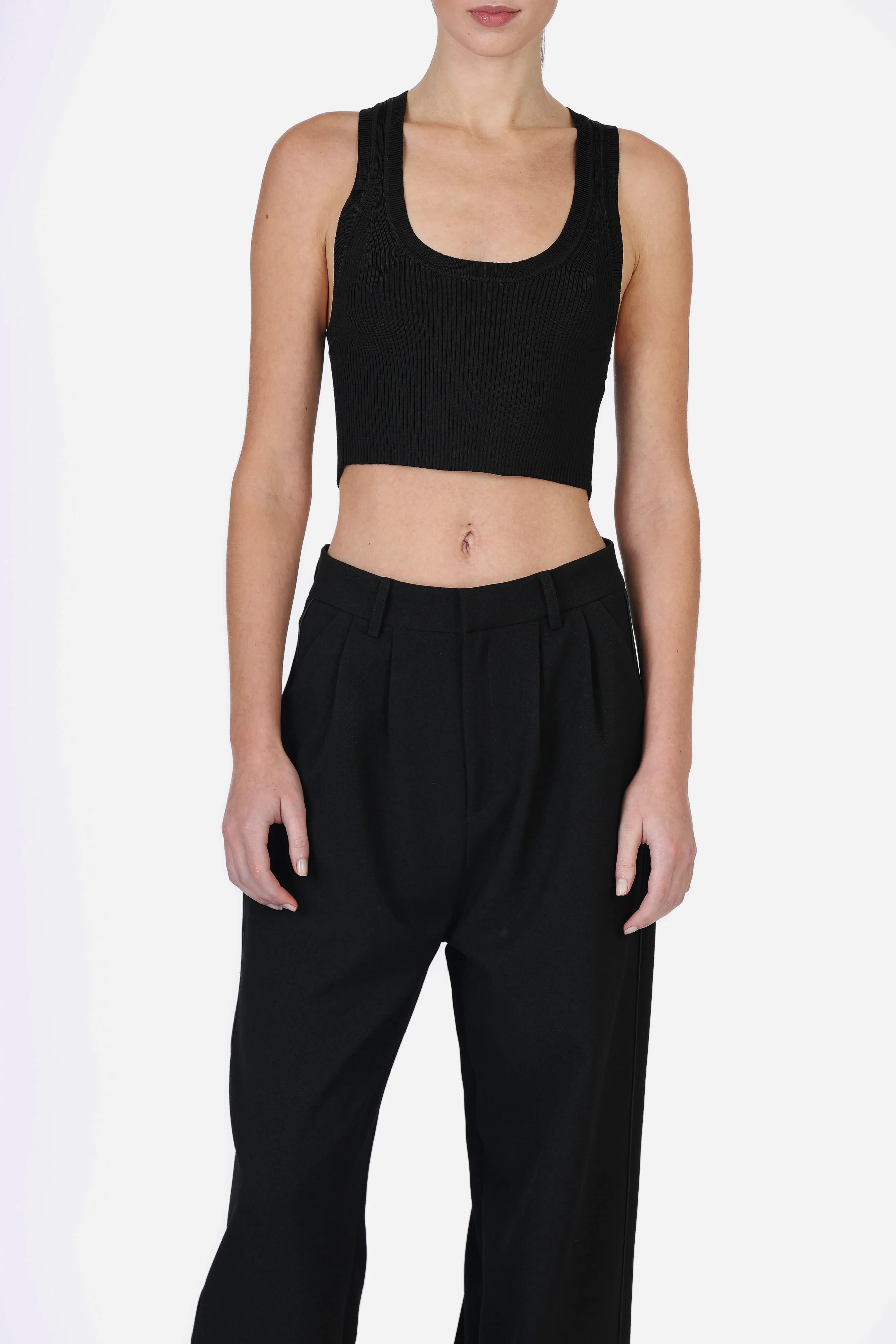 Nonchalant - Eve Crop - Black