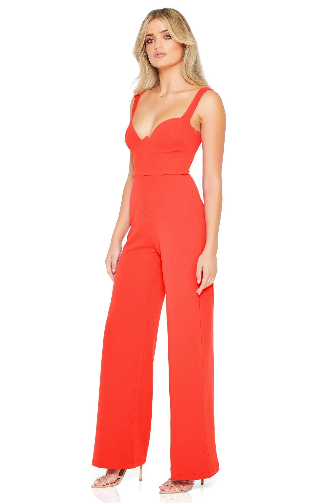 Nookie Romance Jumpsuit - Red