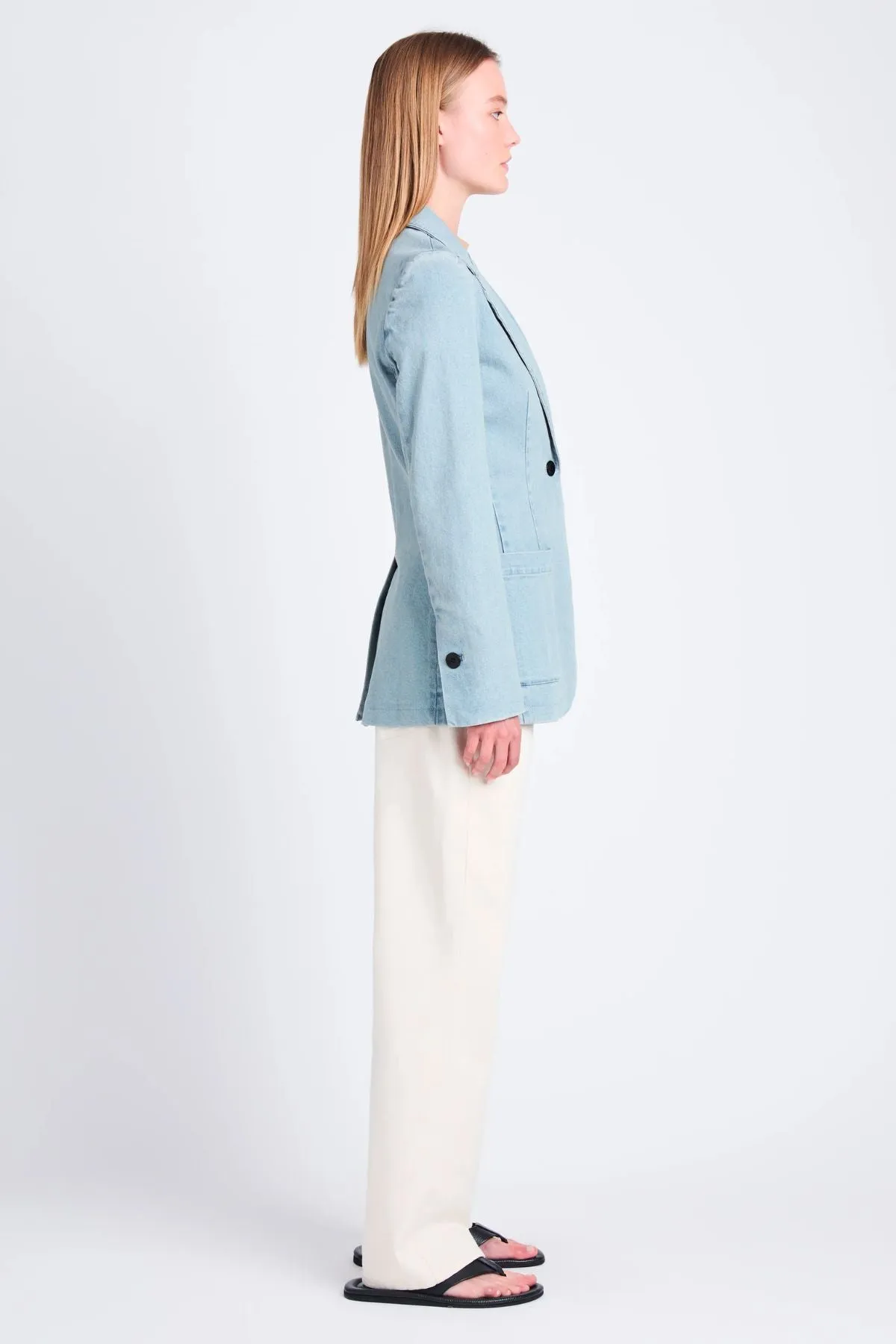 Proenza Schouler White Label Freya Blazer - Grey Indigo