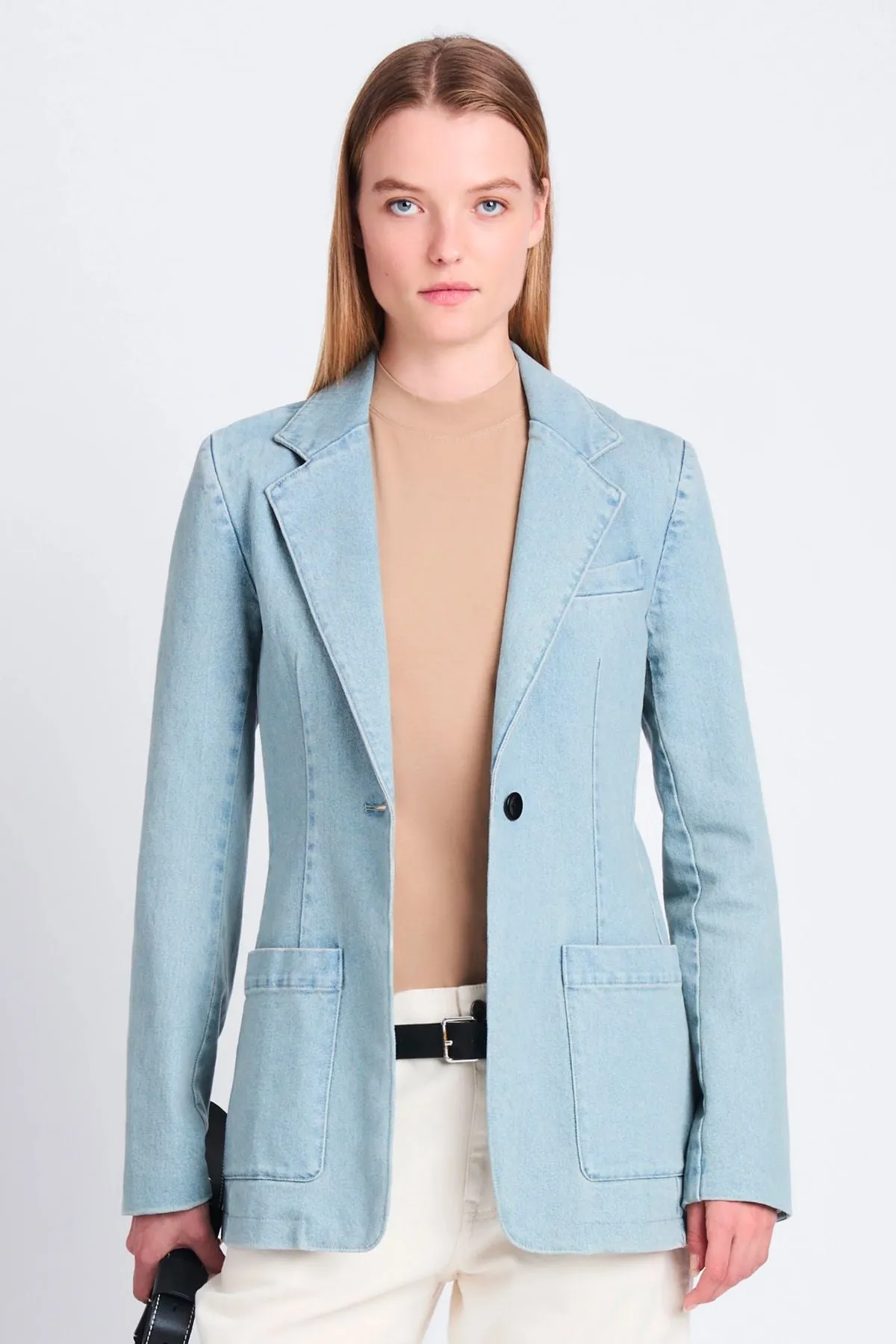 Proenza Schouler White Label Freya Blazer - Grey Indigo