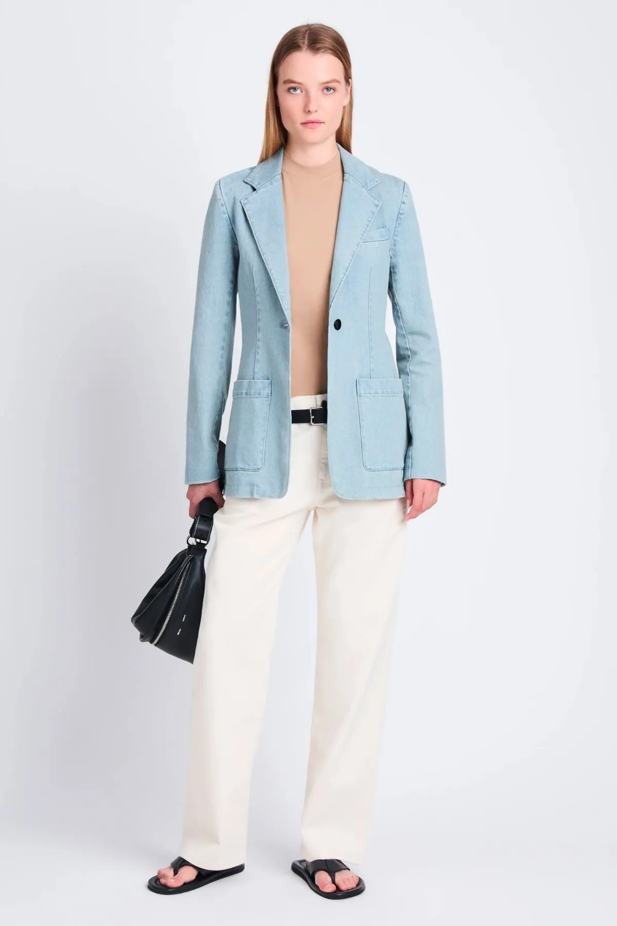 Proenza Schouler White Label Freya Blazer - Grey Indigo