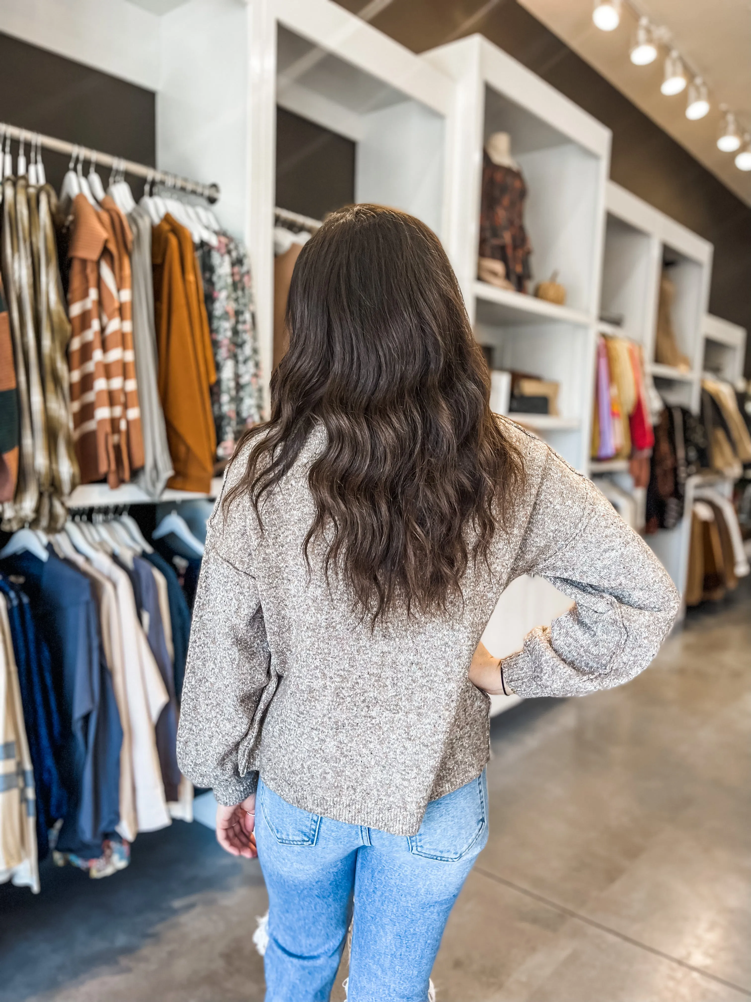 Simple Days Mock Neck Sweater