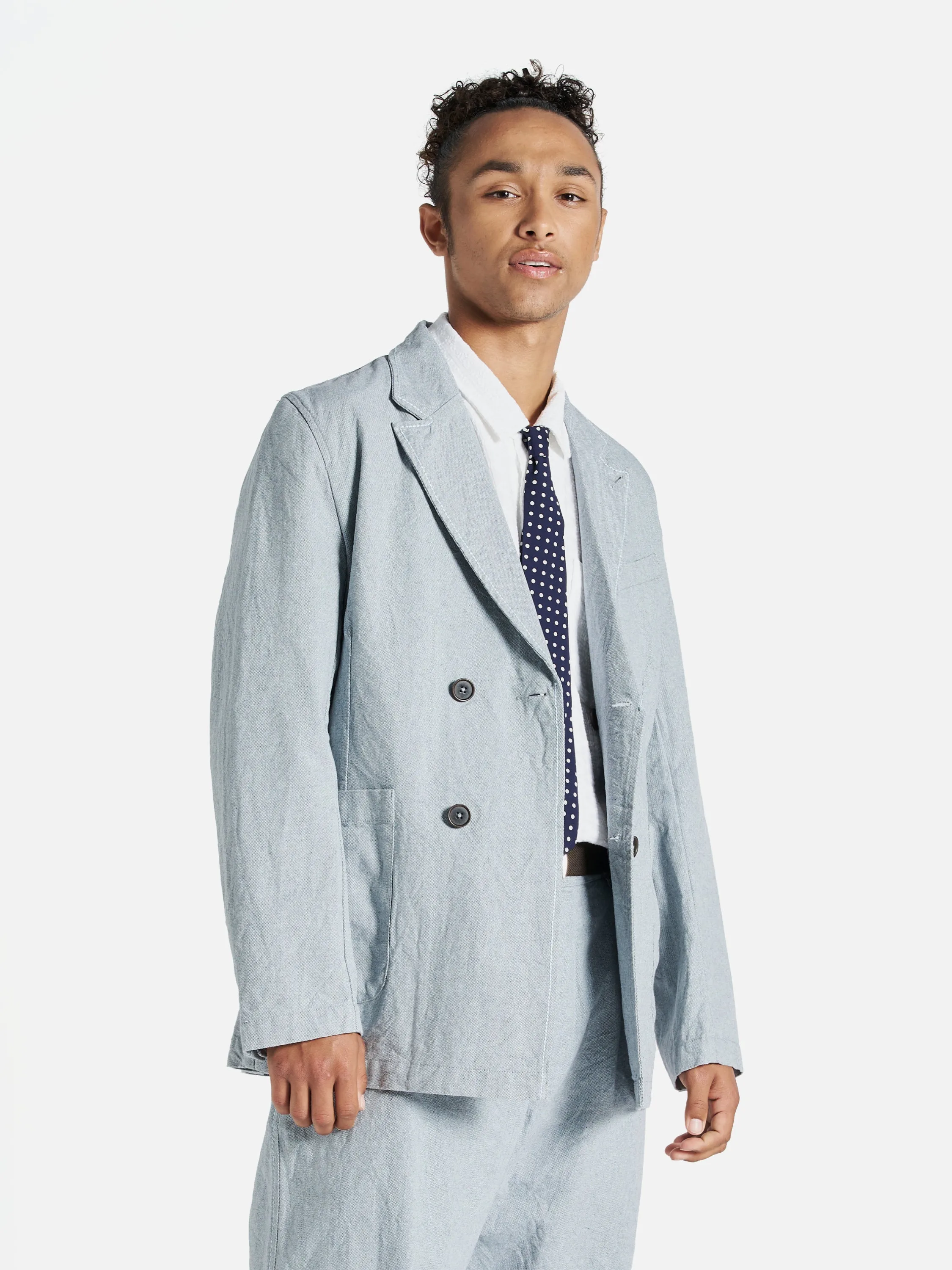 Universal Works Manor Jacket in Indigo Reworked Jean Cloth