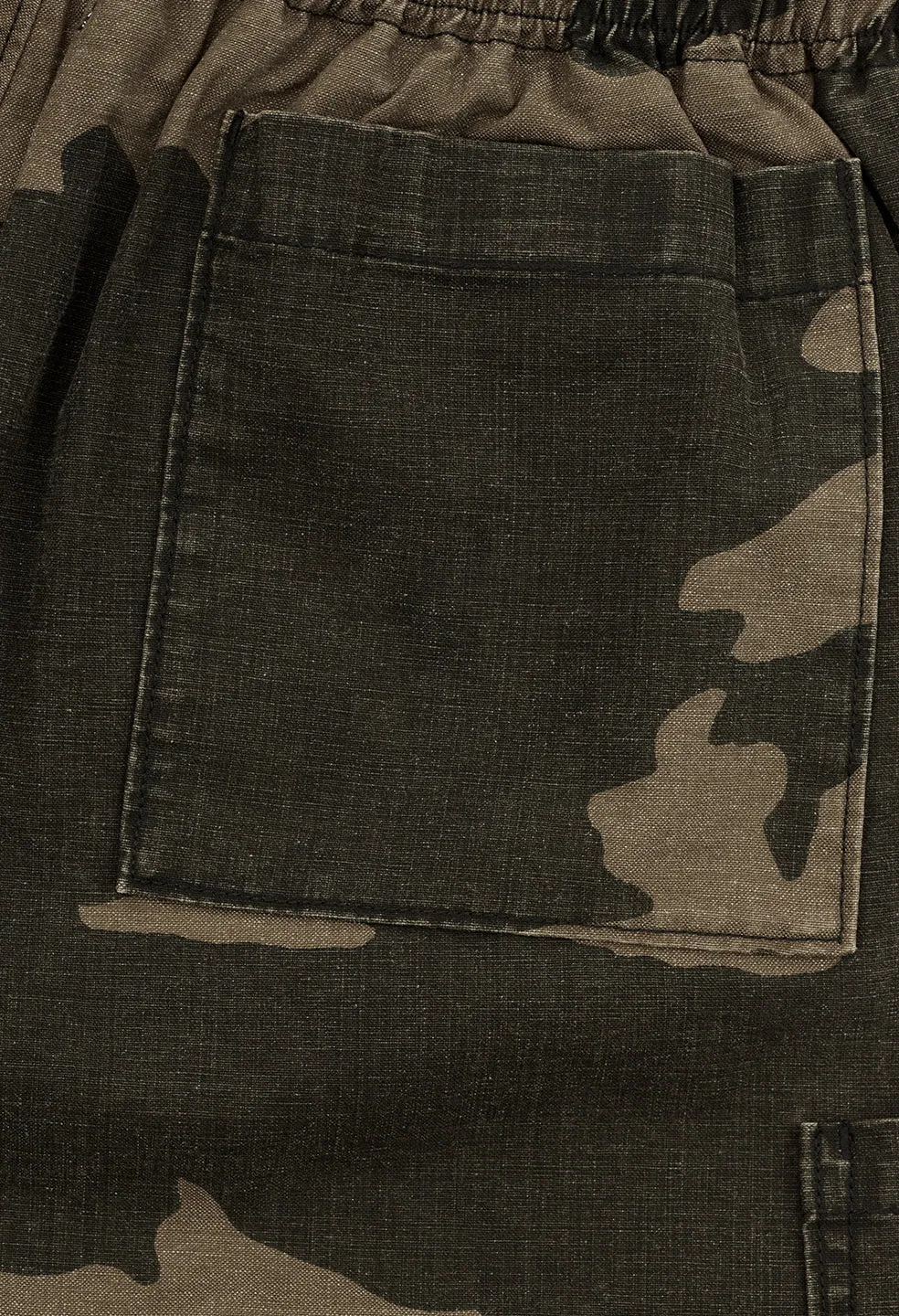 Utility Cargo Shorts / Black Camo