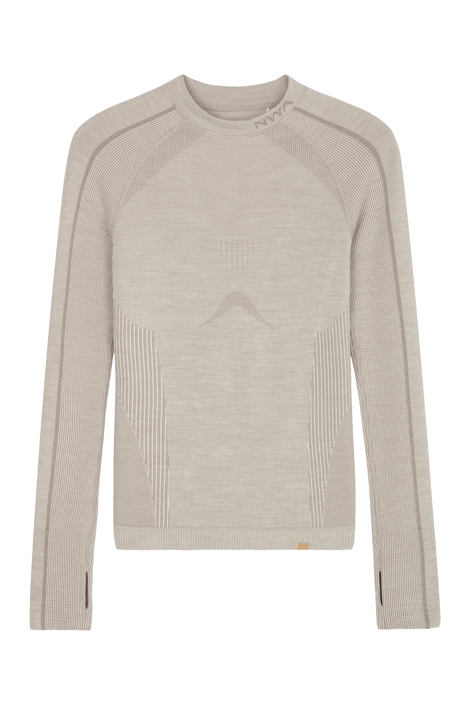 Wool Seamless Mock Neck Top